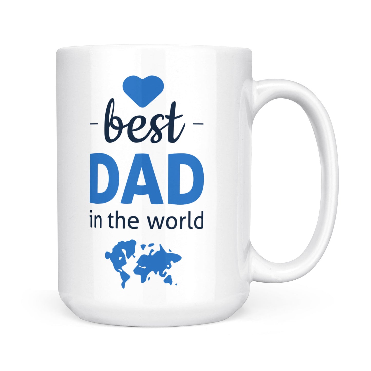 White Mug Best Dad In The World
