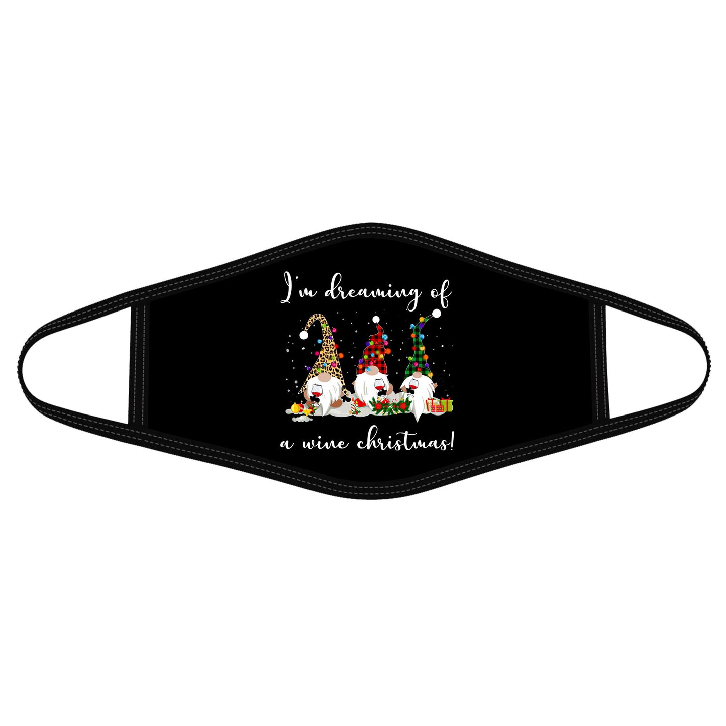 Christmas Elf Funny Quotes Mask Polyblend Face Mask DL