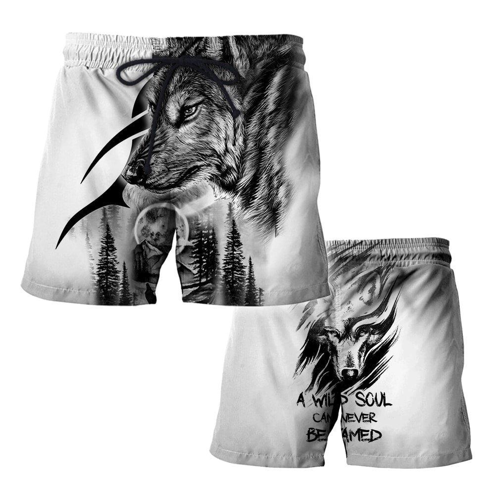 Wolf - A Wild Soul Can Never Be Tamed 3D All Over Printed Unisex Shirts