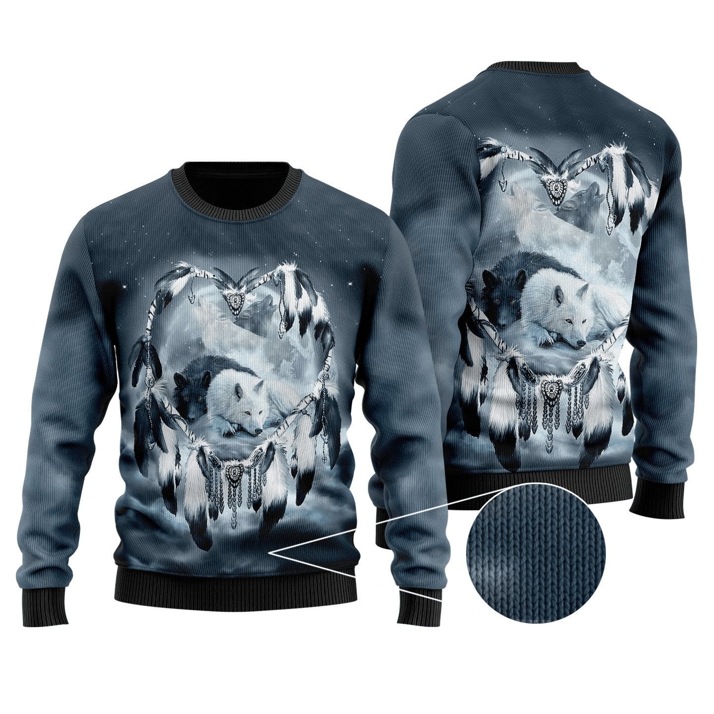 Wolf Native American 3D All Over Printed Unisex Shirts