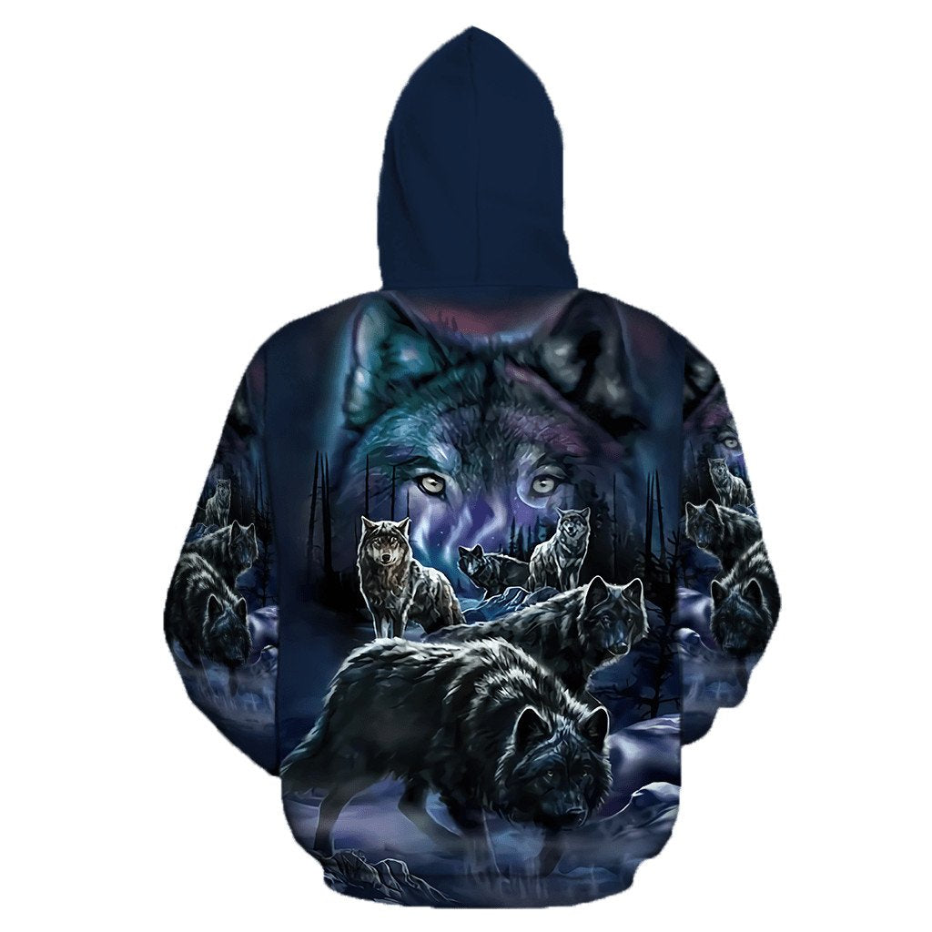 Wolf 3D All Over Printed Unisex Shirts