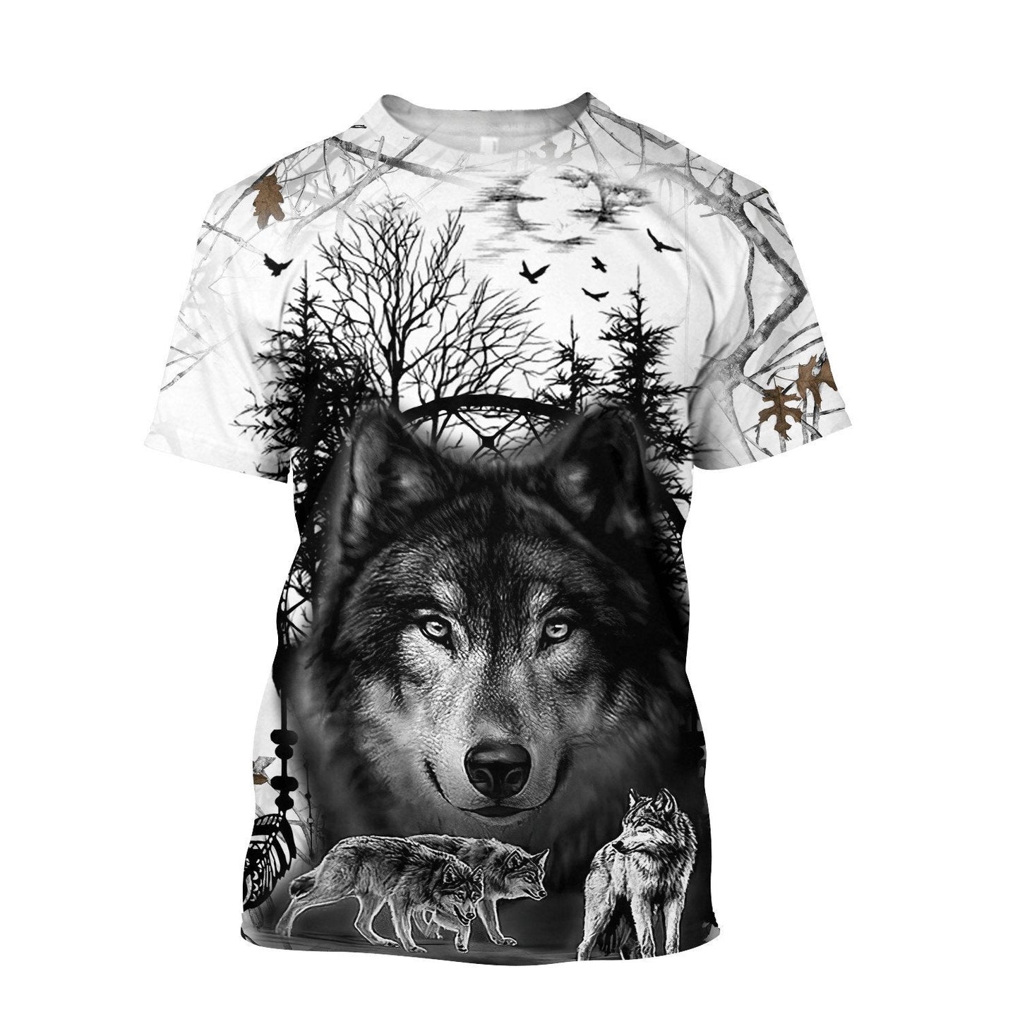 Wolf 3D All Over Printed Unisex Shirts
