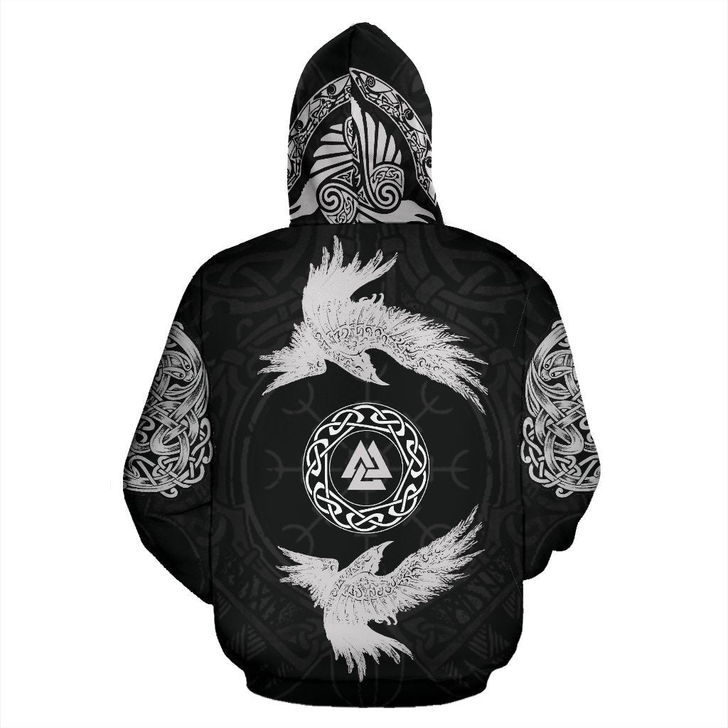 Viking Hoodie - Raven Norse - Amaze Style™-Apparel