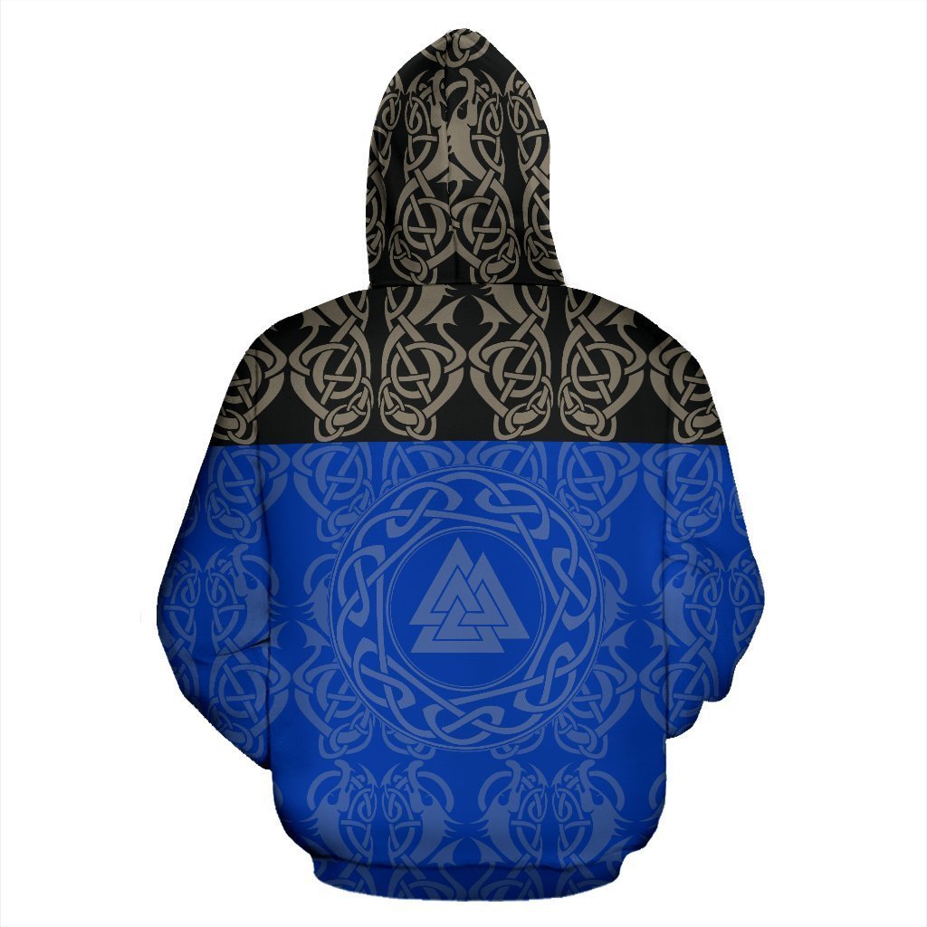 Viking All Over Hoodie - Valknut - BN10 - Amaze Style™-ALL OVER PRINT HOODIES (P)