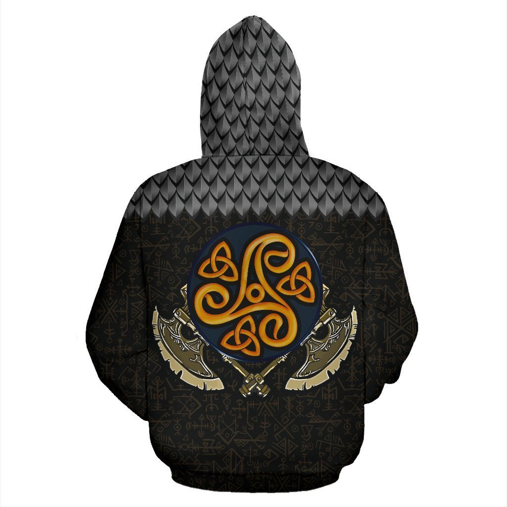 Viking Warrior Pullover Hoodie A0 - Amaze Style™-ALL OVER PRINT HOODIES (P)