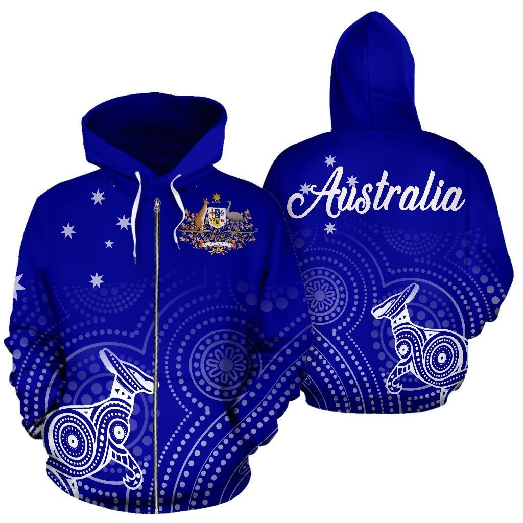 Australia Kangaroo Aboriginal Hoodie -NNK1483 - Amaze Style™-Apparel