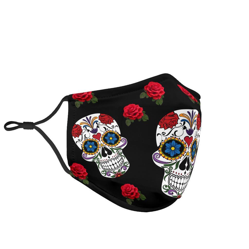 Sugar Skull-Amaze Style™-Face Mask - Sugar Skull-Adult Mask + 2 FREE Filters (Age 13+)-Vibe Cosy™