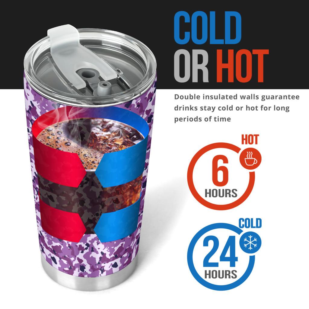 Tumbler Camouflage Purple-Amaze Style™-Tumbler - Tumbler Camouflage Purple-20oz Large-Vibe Cosy™