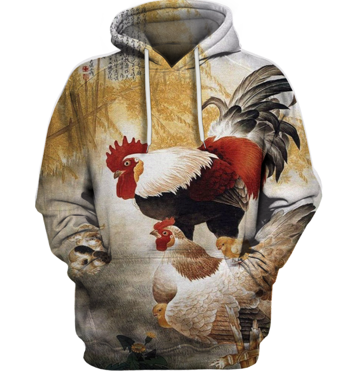 3D All Over Print Chicken Family Shirt-Apparel-6teenth World-Hoodie-S-Vibe Cosy™