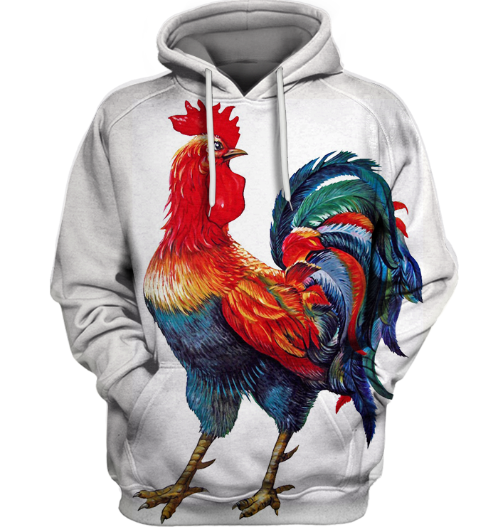 3D All Over Print Rooster Shirt-Apparel-6teenth World-Hoodie-S-Vibe Cosy™