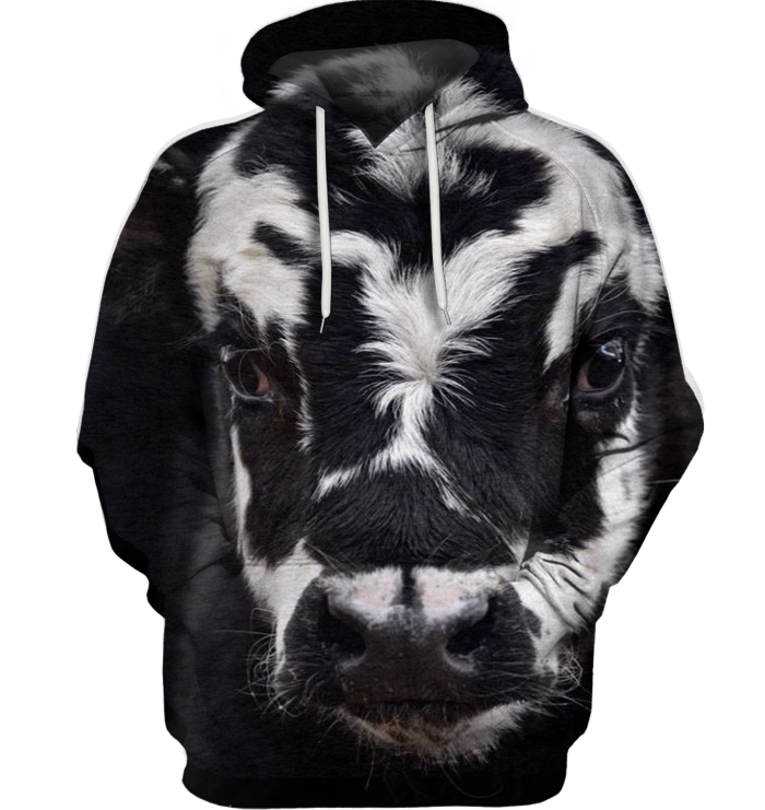 3D All Over Print Heifer Face Shirt-Apparel-6teenth World-Hoodie-S-Vibe Cosy™