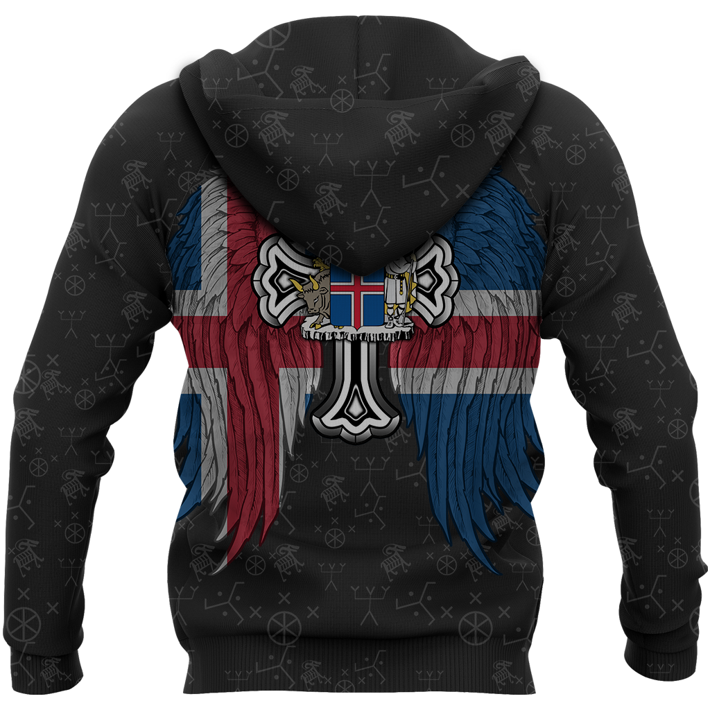 Viking Eagle Iceland Hoodie - Amaze Style™-Apparel