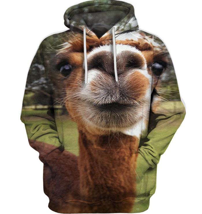 3D All Over Print Llama Face Funny Shirt-Apparel-6teenth World-Hoodie-S-Vibe Cosy™