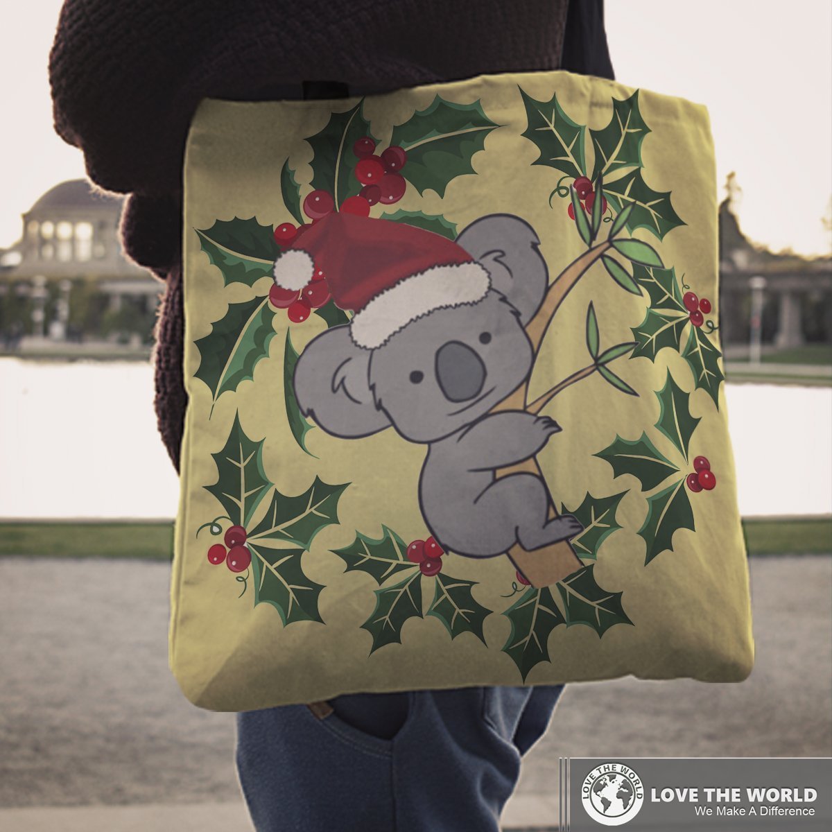 Australia Tote Bags - Australia Christmas Koala NN9 - Amaze Style™-TOTE BAGS
