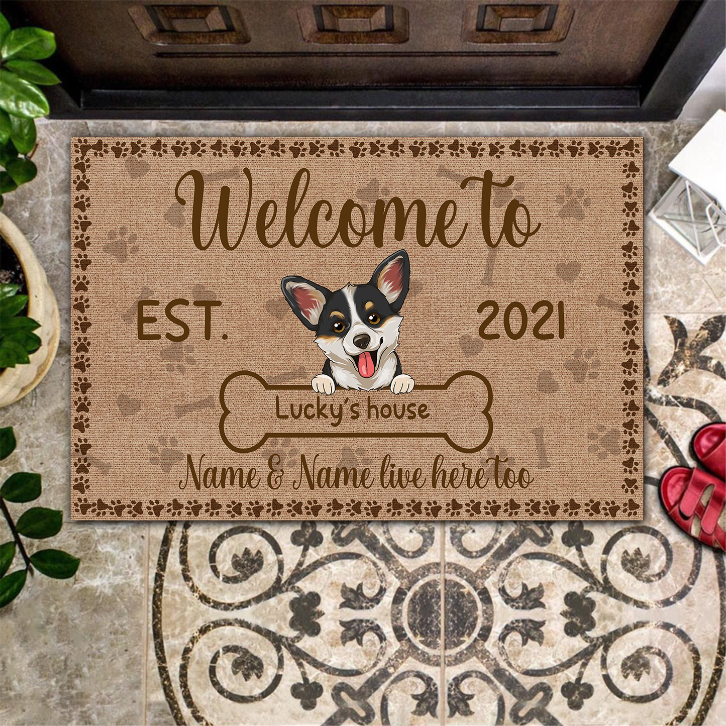 Welcome Doormat Test Customily
