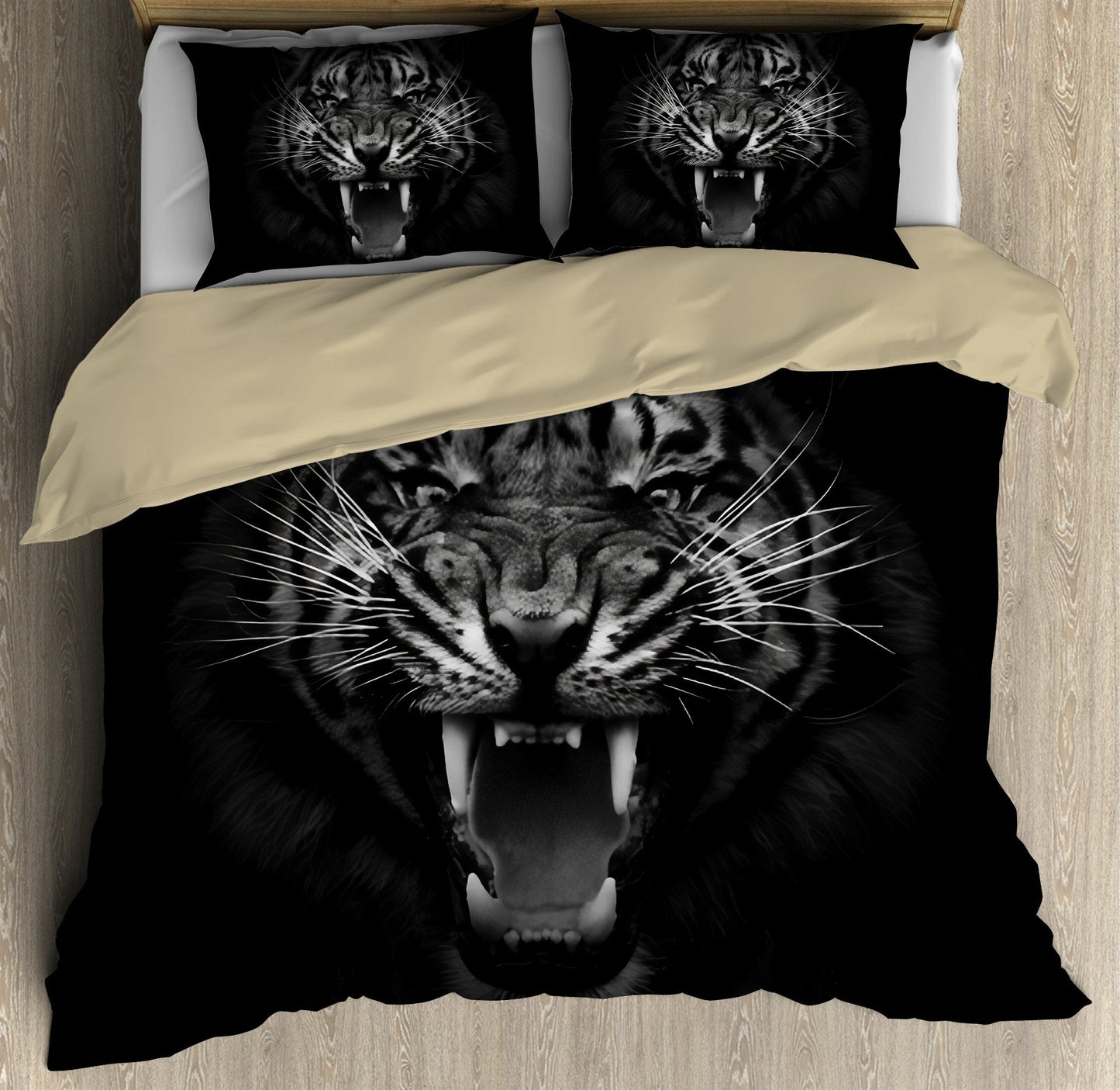 The Tiger Back And White Bedding Set DQB08202004