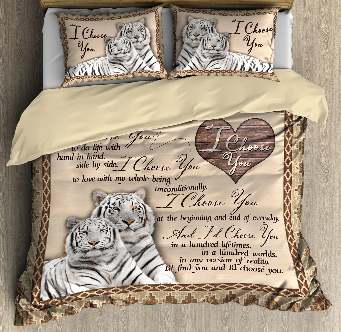 Tiger's Love Tiger Couple Bedding Set Pi17082003