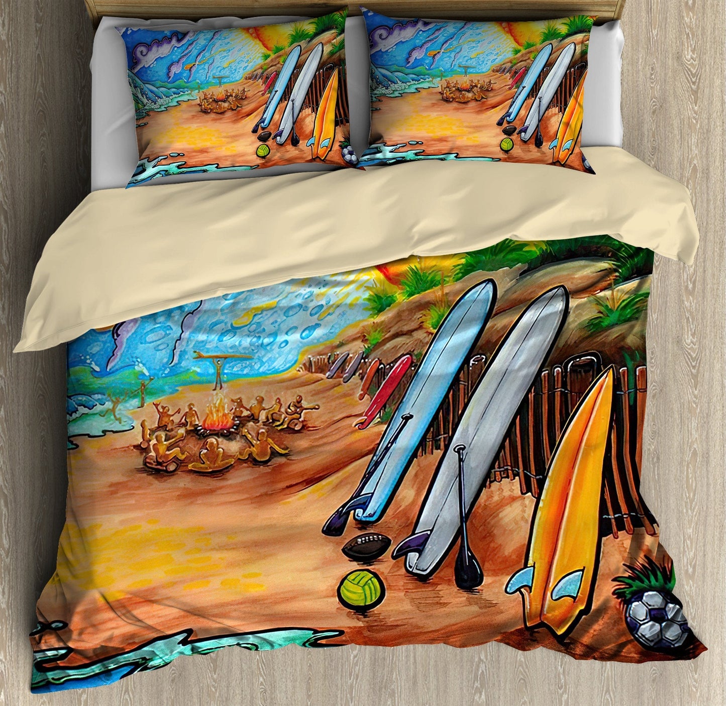 Surfboard Bedding Set Pi03082006