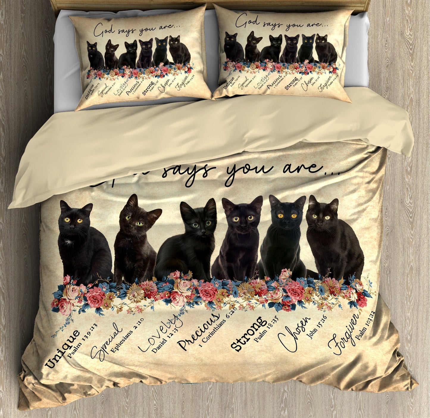 Black Cat-God Says You Are Bedding Set Pi28072003
