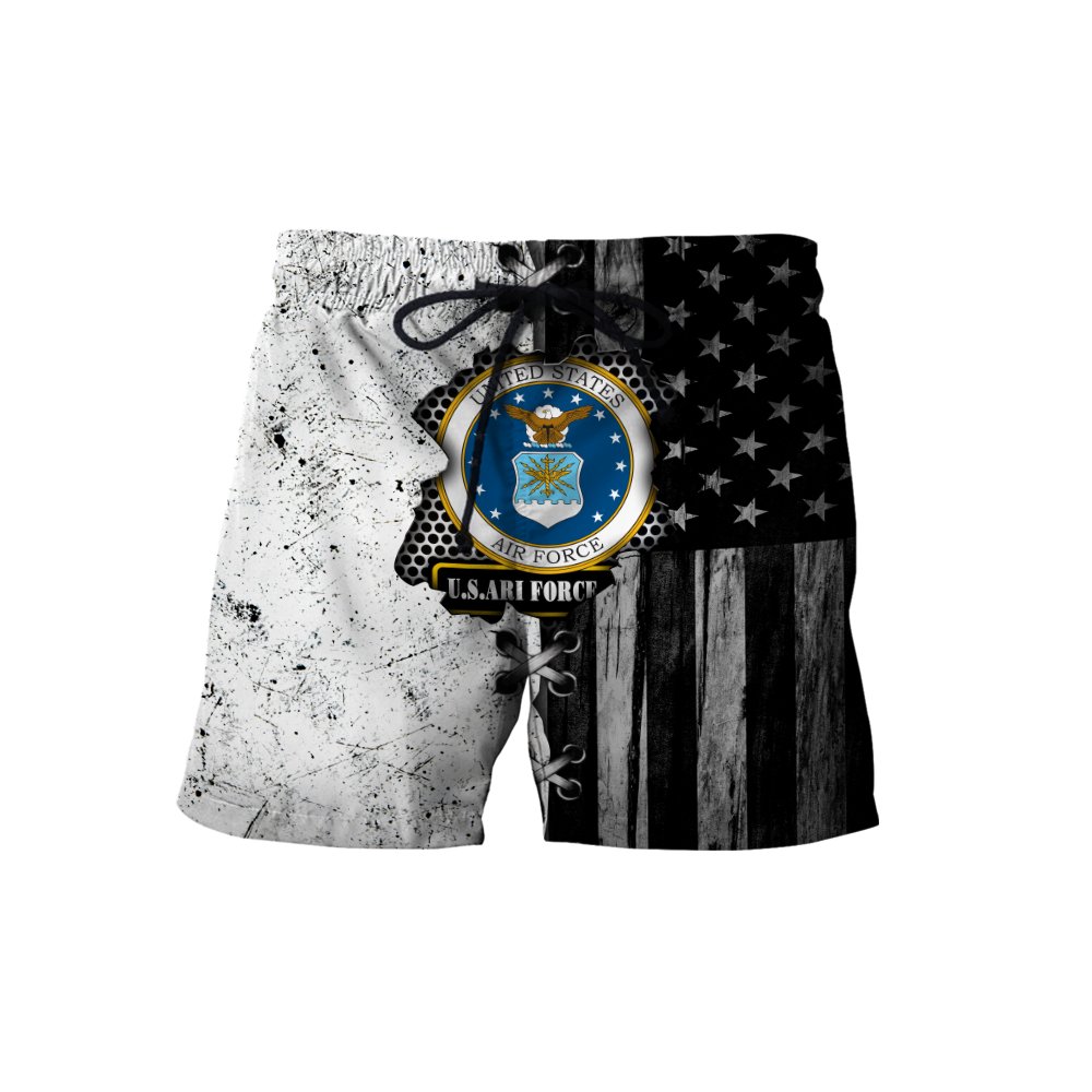 Veteran US Air Force in my heart 3D shirts for men and women BW Proud Military