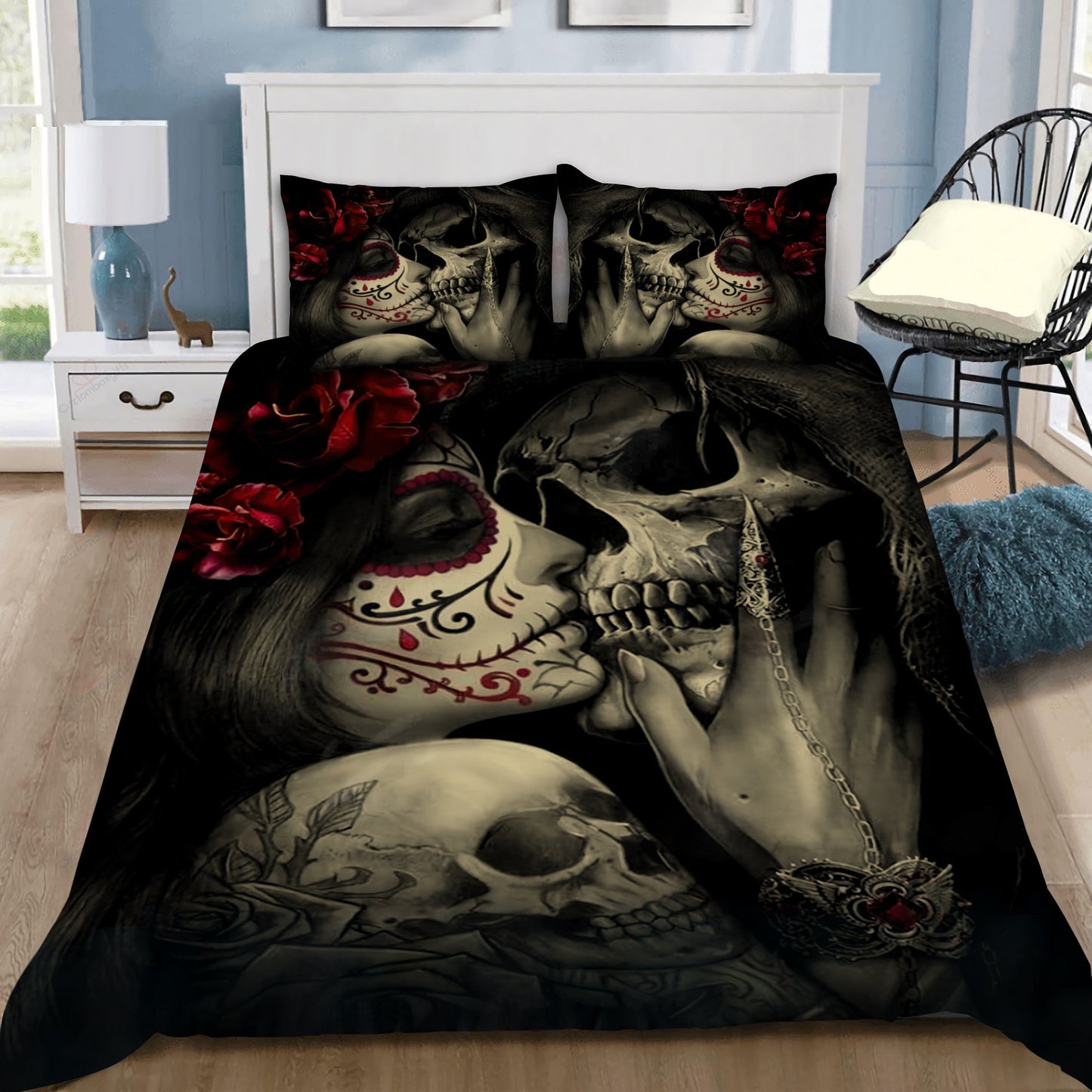 Angel & Demon Gothic Art Bedding Set HAC200702-NM-Bedding Set-NM-Twin-Vibe Cosy™