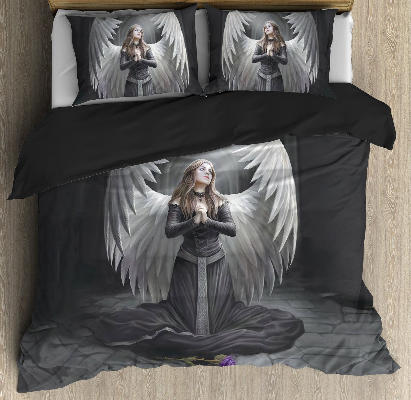 Angel & Demon Gothic Art Bedding Set HAC110701-NM-Bedding Set-NM-Twin-Vibe Cosy™