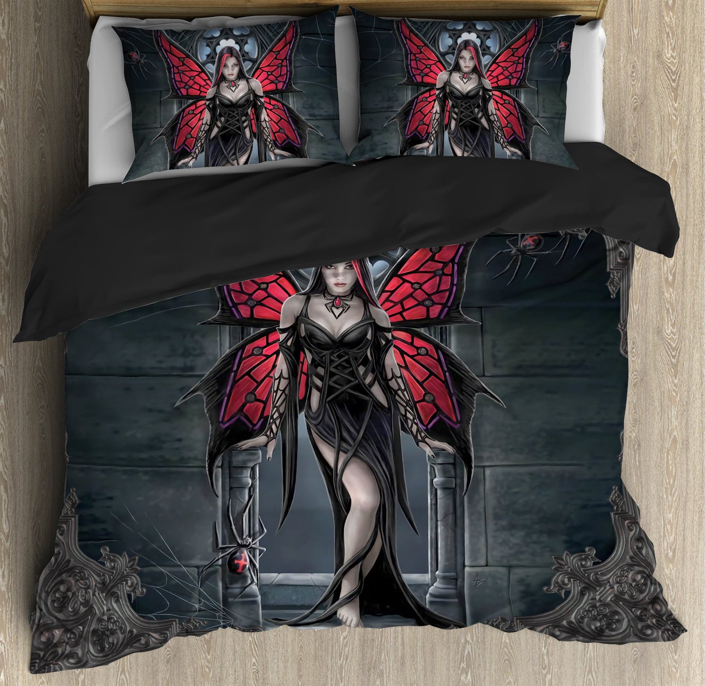Angel & Demon Gothic Art Bedding Set HAC100701-NM-Bedding Set-NM-Twin-Vibe Cosy™