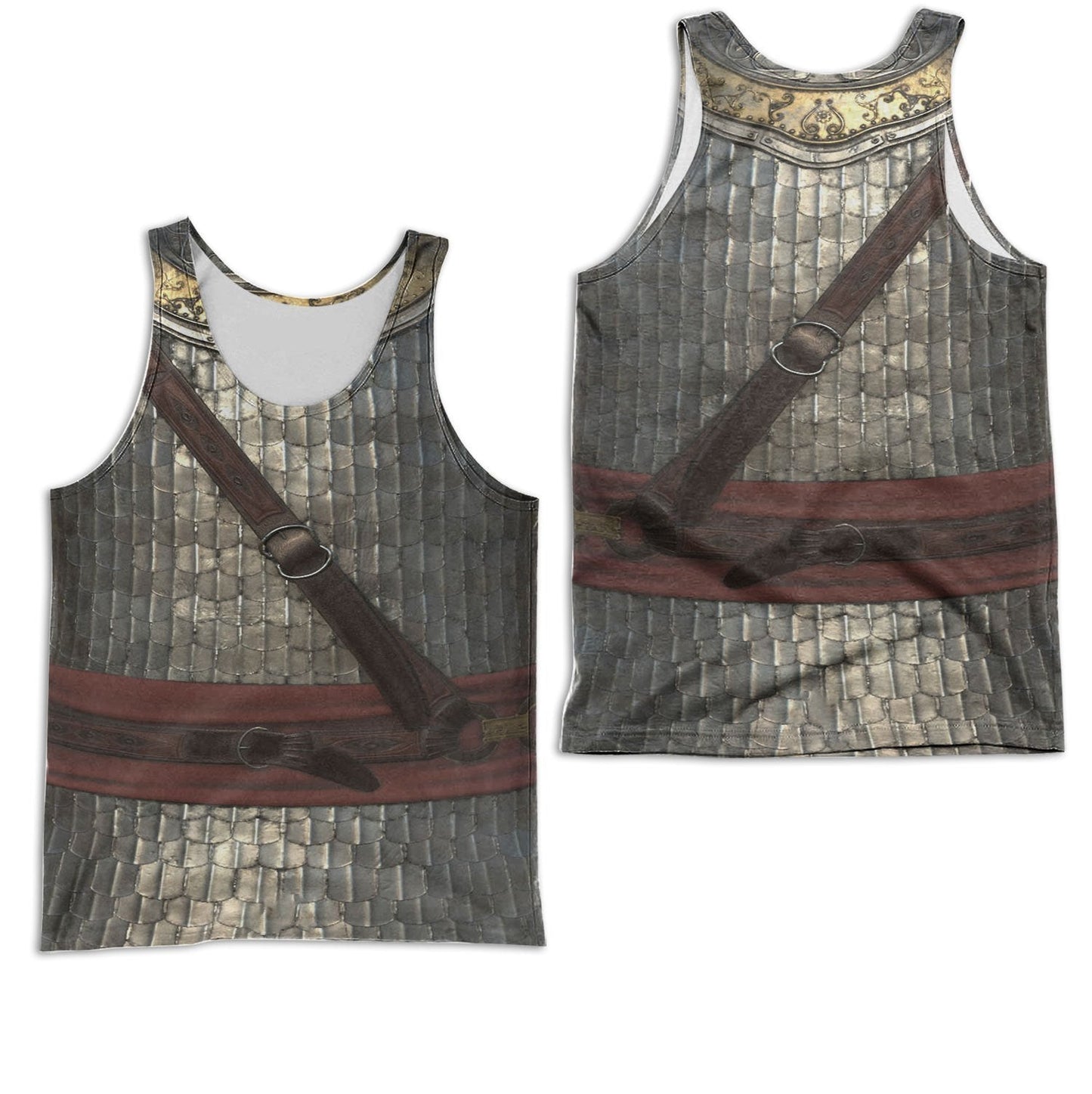 3D All Over Printed Chainmail Knight Medieval Armor Tops MP250201 - Amaze Style™-Apparel