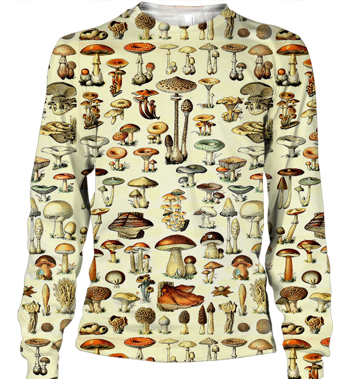 3D AOP Mushroom Shirt-Apparel-6teenth World-Sweatshirt-S-Vibe Cosy™