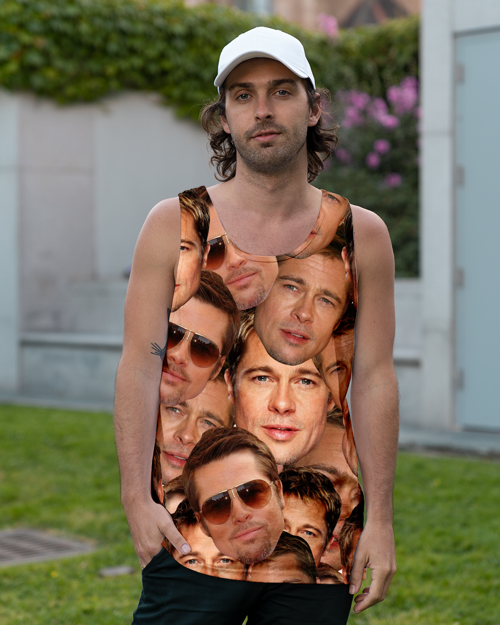 3D AOP Funny Brad Pitt Shirt-Apparel-6teenth World-Tank Top-S-Vibe Cosy™