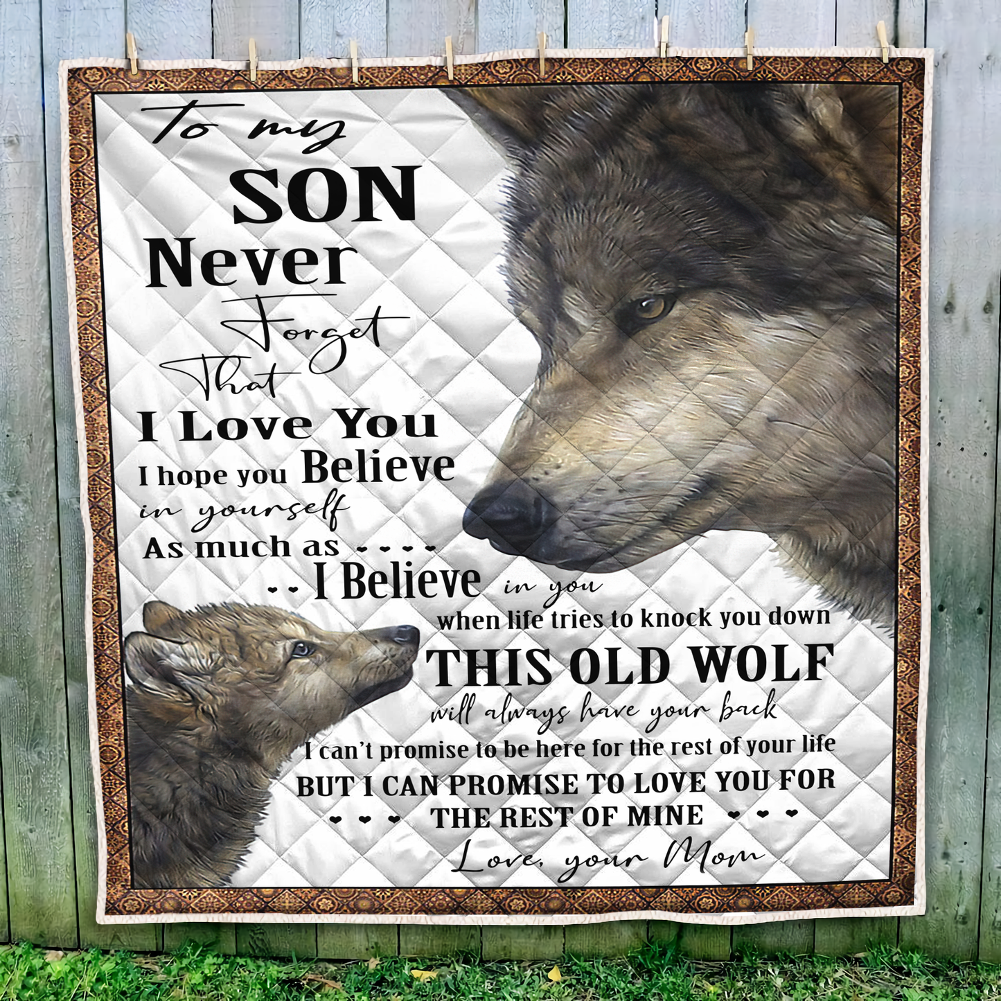Wolf To My Son Quilt MH2010202