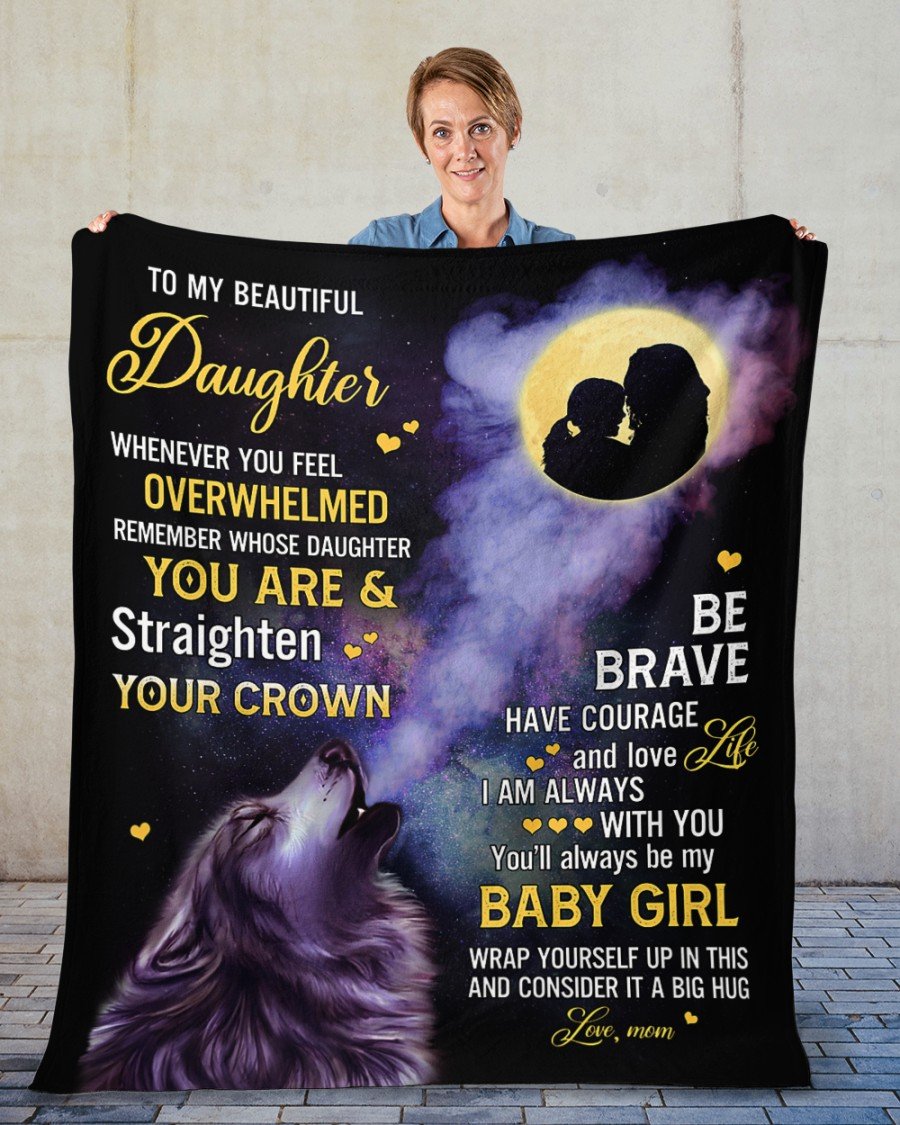 To My Daughter From Mom - Premium Blanket