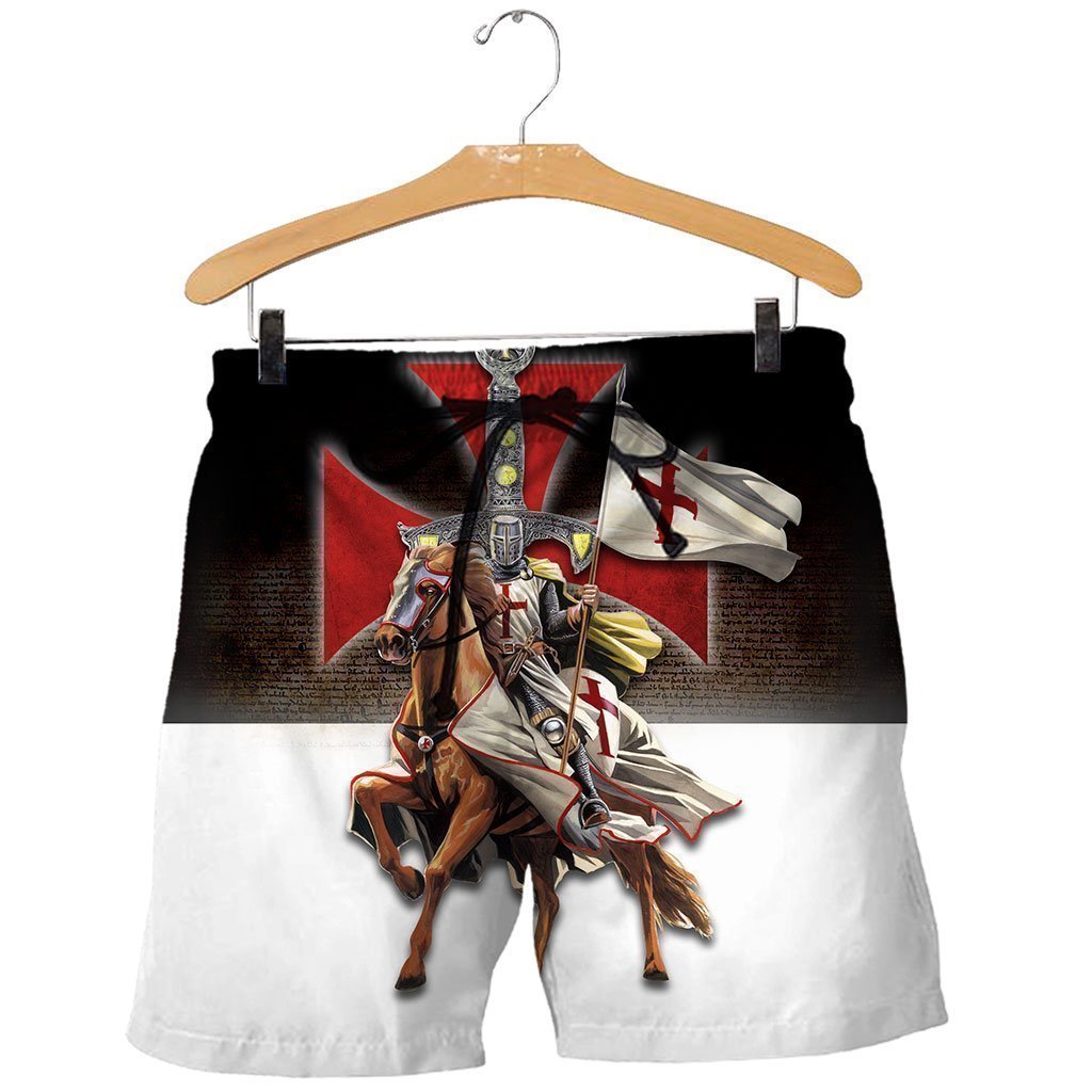 3D All Over Printed Knights Templar On Horseback - Amaze Style™-Apparel