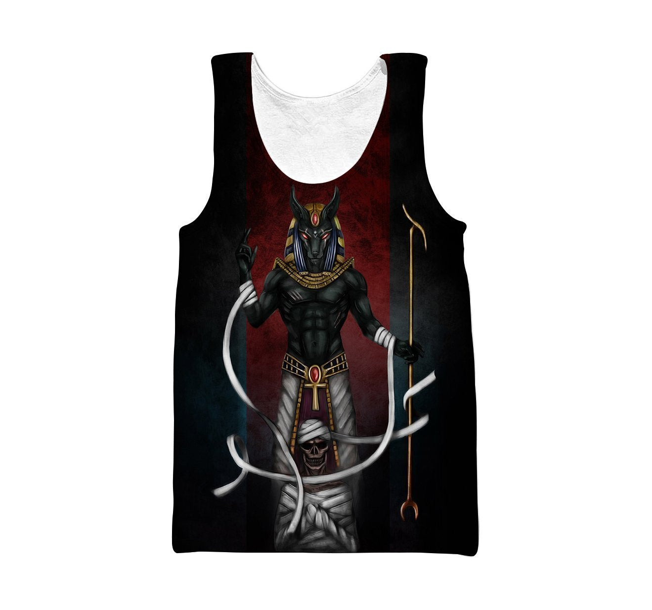 3D All Over Print Egyptian Goddesses Anubis Hoodie - Amaze Style™-Apparel