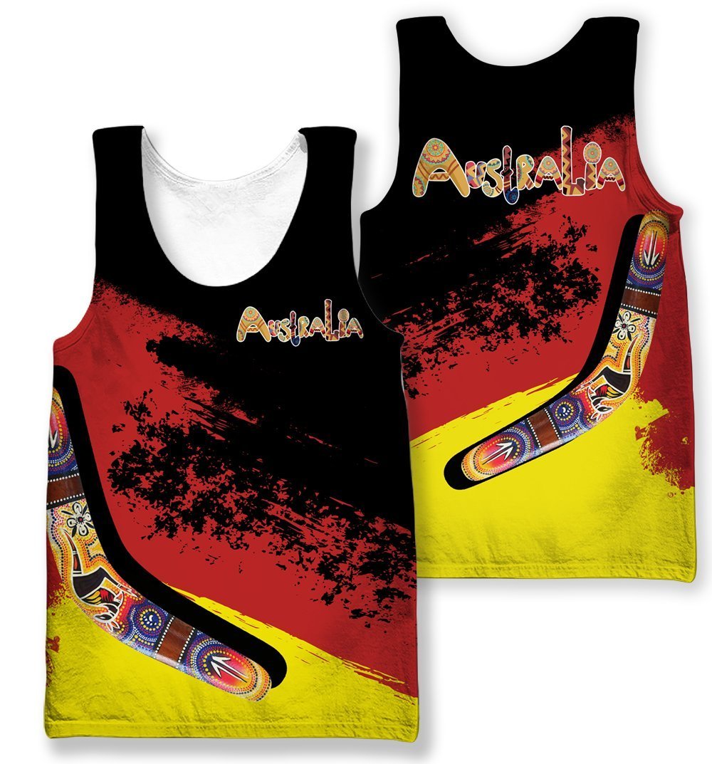 Australia Hoodie Red Black Animals Pattern NNK1463 - Amaze Style™-Apparel