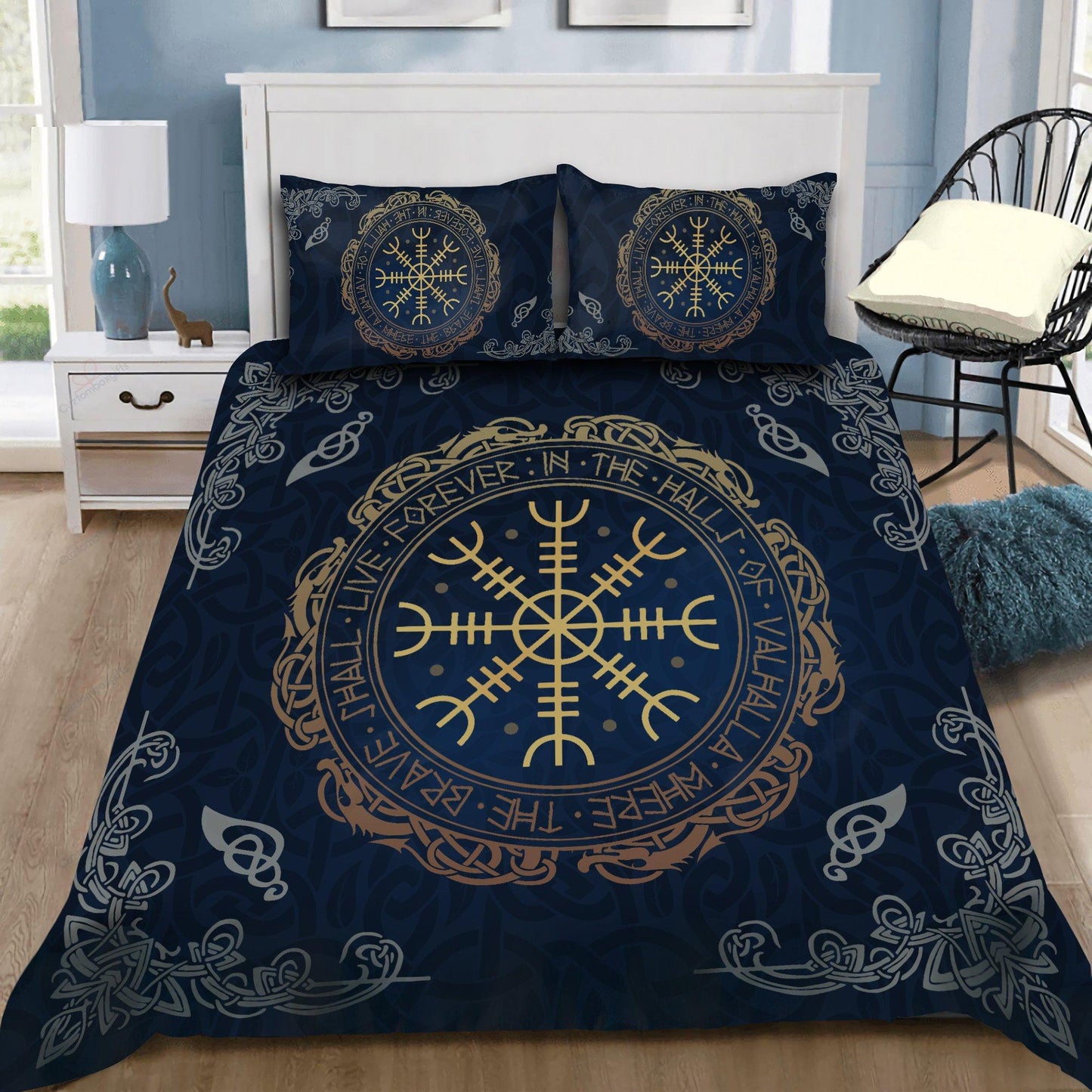Viking Bedding Set - The Helm Of Awe