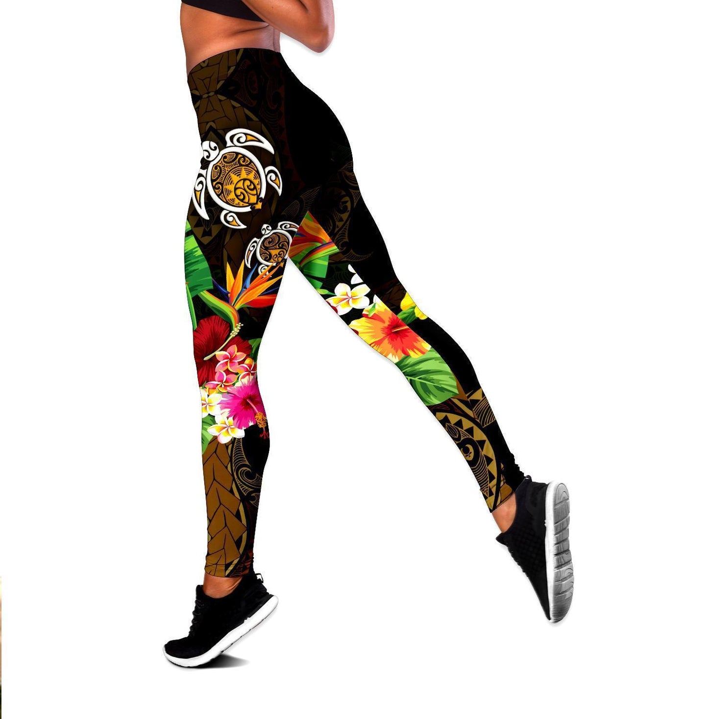 Amazing Ponylesian Turtle Tattoo 3D Over Printed Legging & Tank top ML
