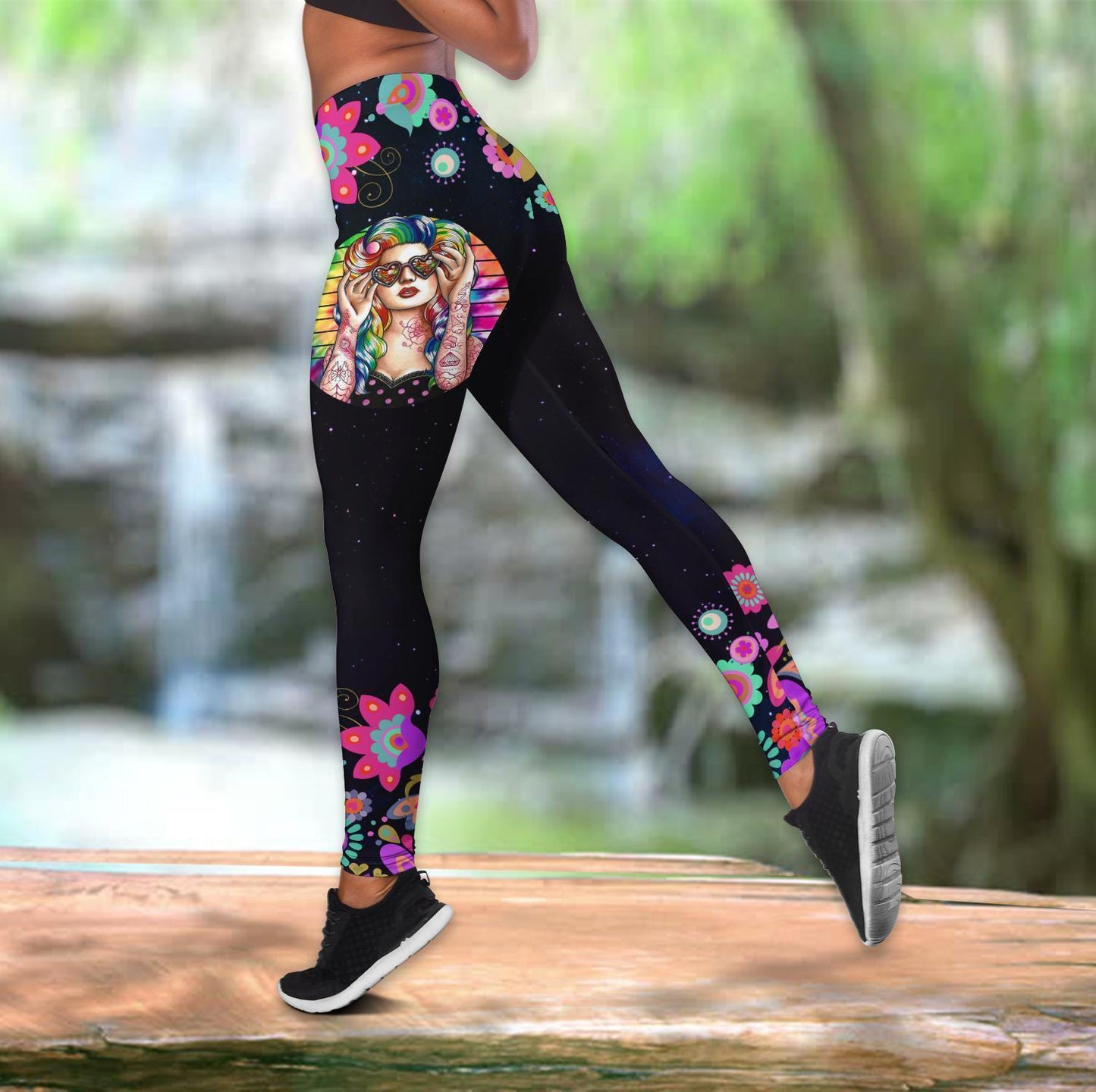 Blunt Girls Hippie Combo Legging Tank Top Outfit