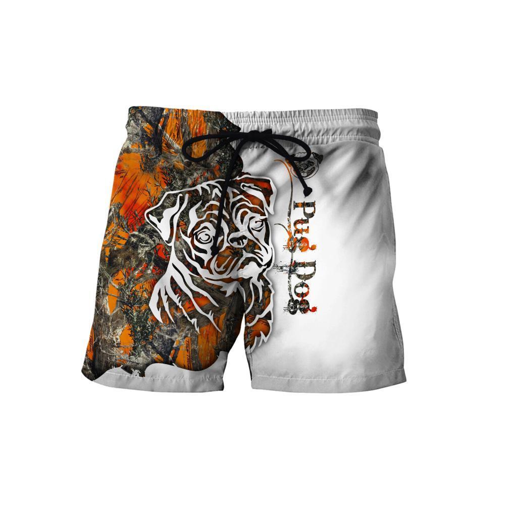 Pug Dog Camo 3D All Over Printed Unisex PL
