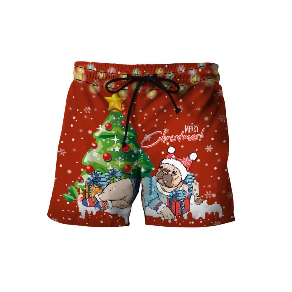 Bull dog chritmas 3D All Over Printed Unisex PL