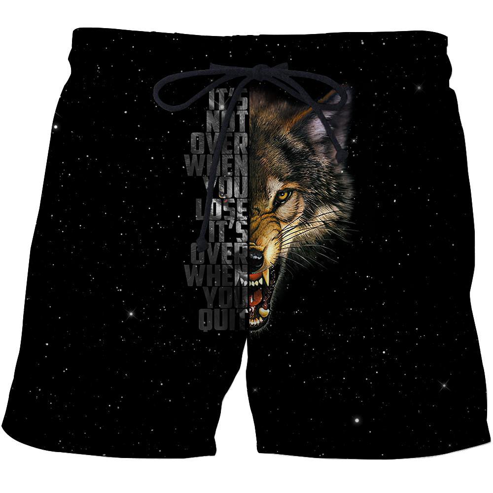 Wolf Never Quit 3D All Over Printed Unisex Deluxe Hoodie ML