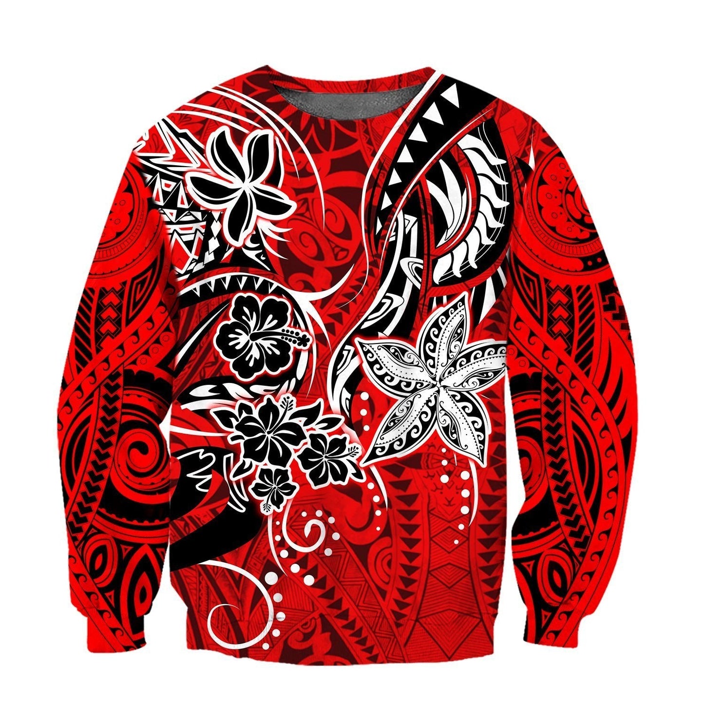 Amazing Polynesian Tribal Pattern Unisex Hoodie ML