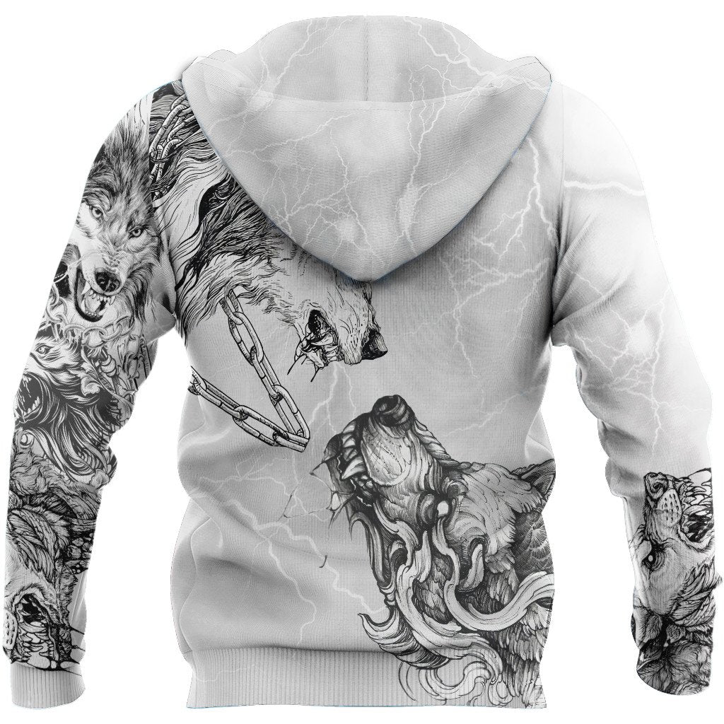 Tattoo Wolf 3D All Over Printed Hoodie For Men and Women DAST22102005