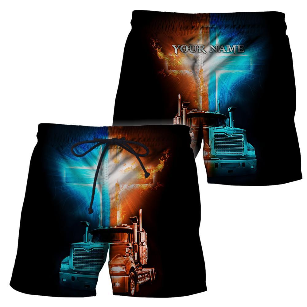 Trucker 3D All Over Printed Shirts For Men and Women