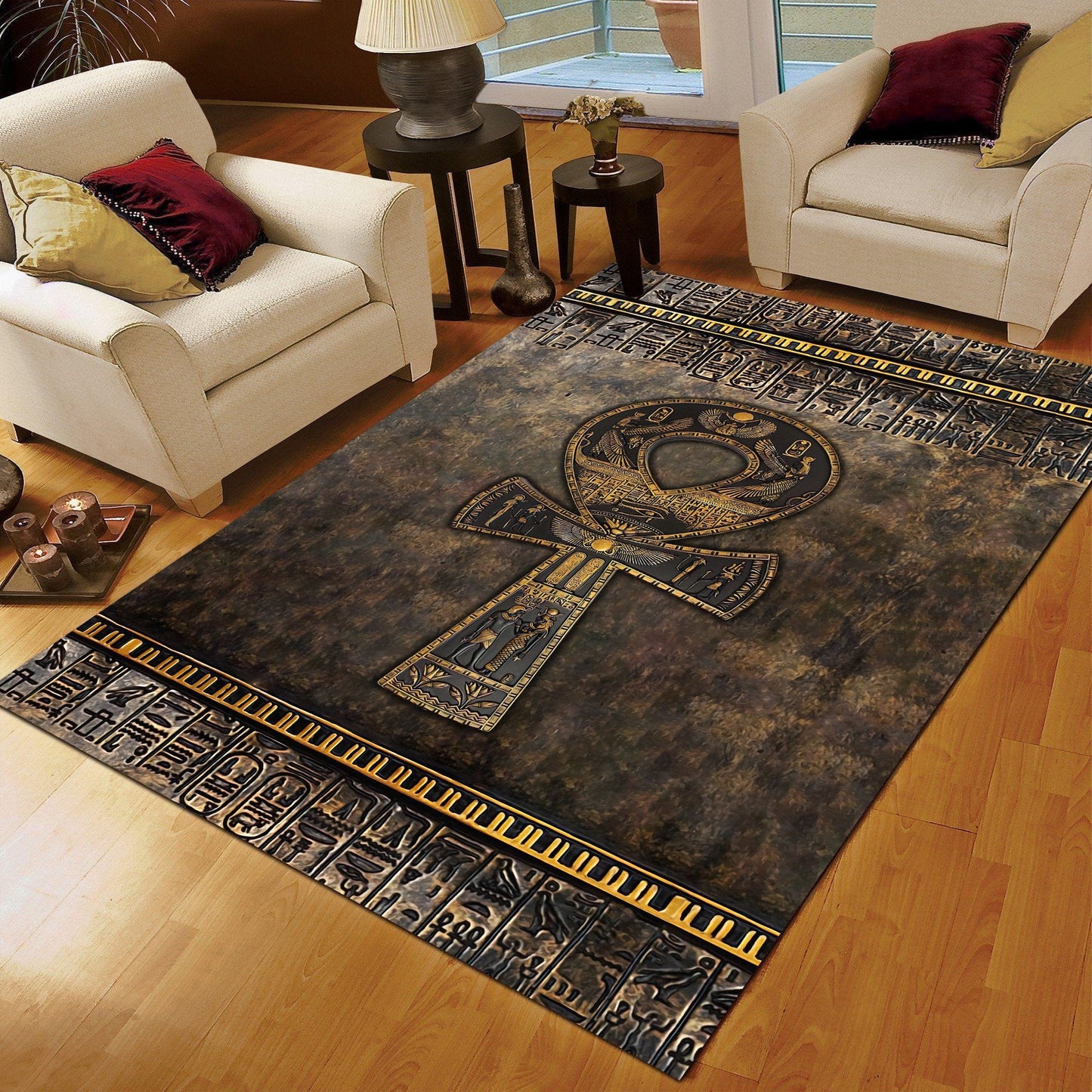 Ancient Egypt 3D All Over Printed Rug