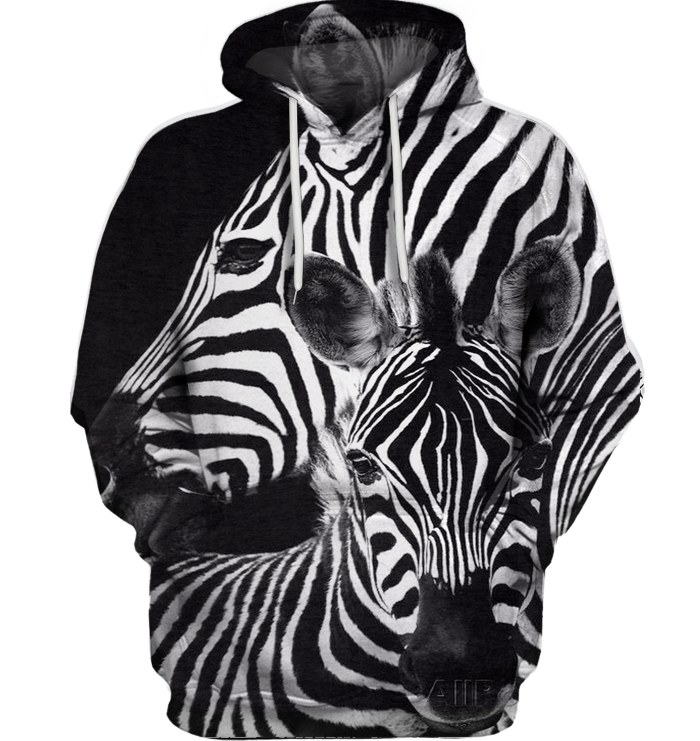 3D All Over Print Zebra Couples Shirt-Apparel-6teenth World-Hoodie-S-Vibe Cosy™