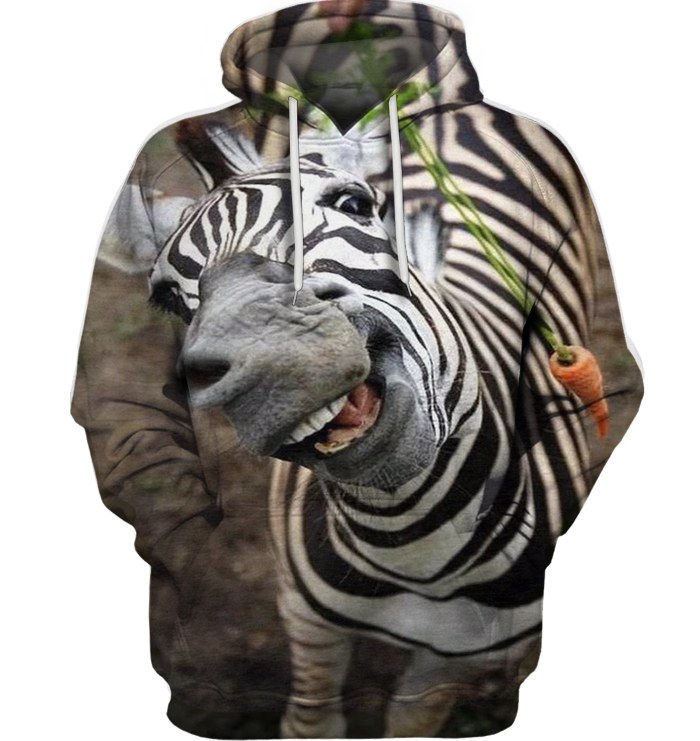 3D All Over Print Funny Zebra Face Shirt-Apparel-6teenth World-Hoodie-S-Vibe Cosy™