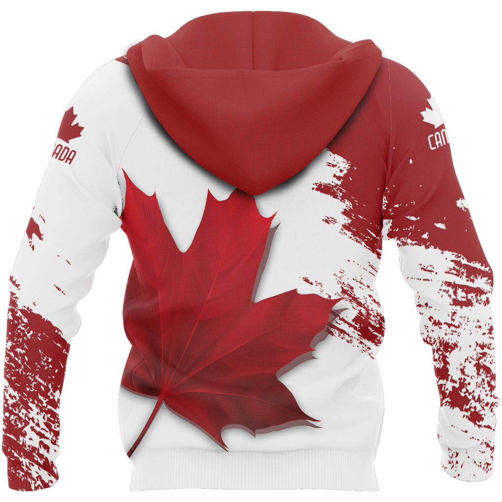 Canada Maple Leaf - Athletic Spirit Red Edition Pullover Hoodie PL - Amaze Style™-Apparel