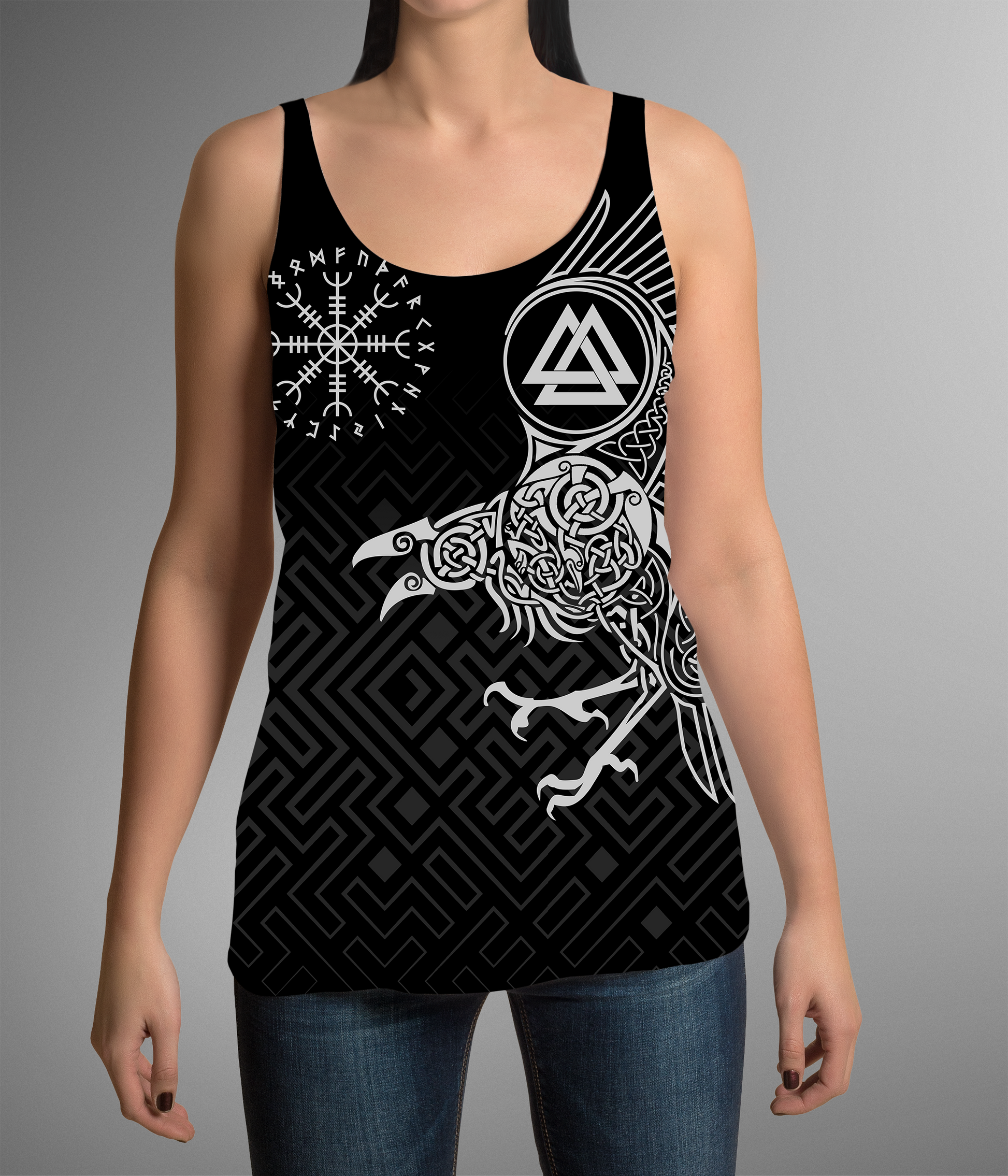 The Raven of Odin - Tattoo Style - Amaze Style™-Apparel