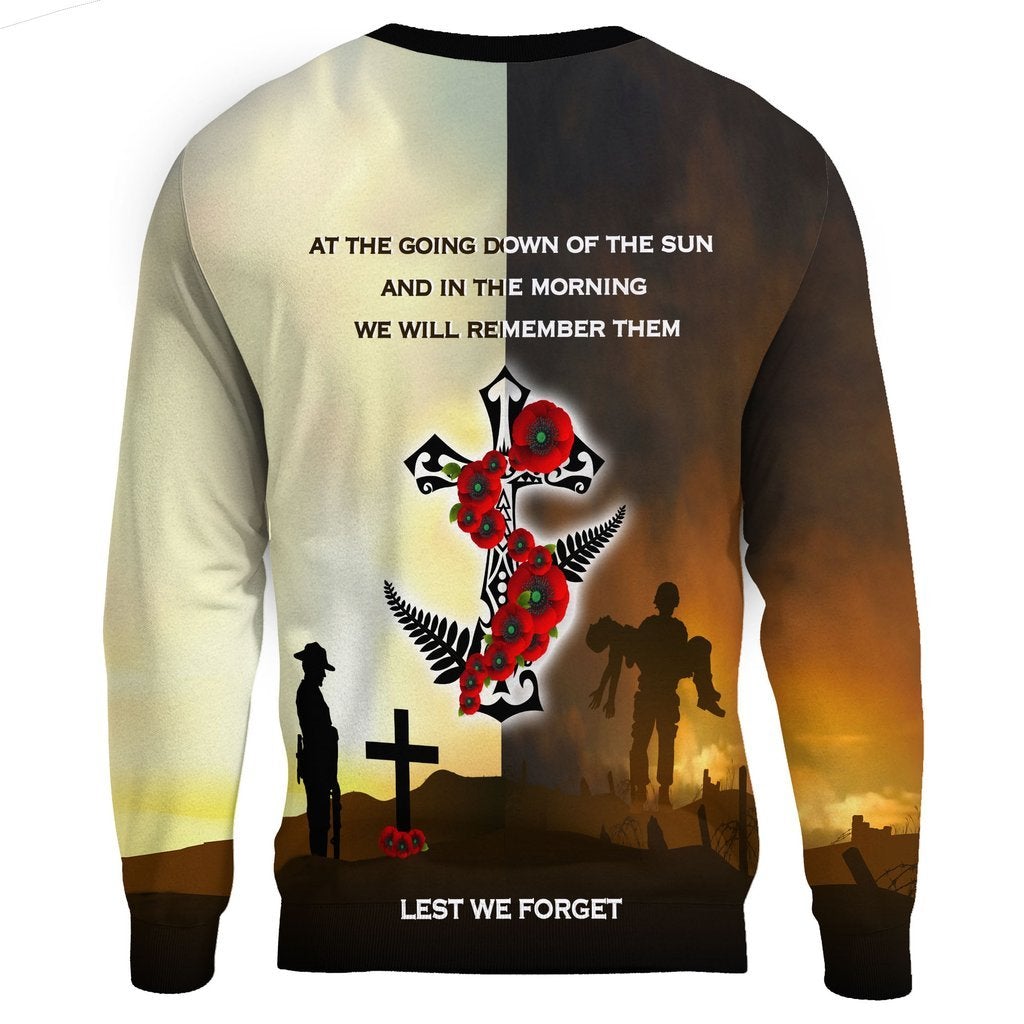 Tmarc Tee New Zealand Anzac Day Poppy Lest We Forget design 3d print shirts